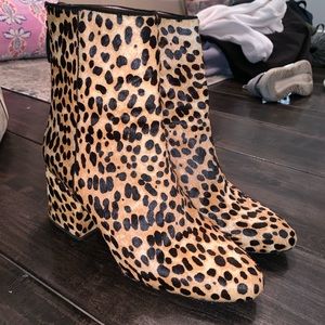 J. Crew Leopard Boots